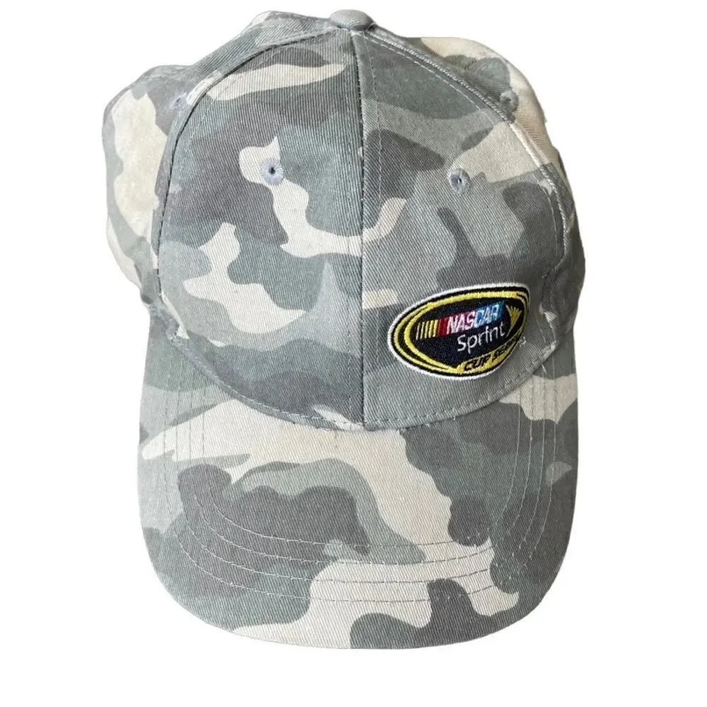 NASCAR Trucker Cap Camouflage Adjustable Strap Logo